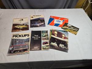 lot 135 image: 1970s Era Vehicle Brochures - Chevy, Jeep