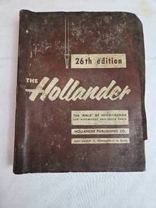 lot 141 image: 1960 Hollander Manual 26th Edition The Bible of Interchange - See pics for condition