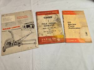 lot 160 image: Case Manuals - Field Forage Harvester Model 212, FC Series Field Cultivator