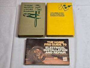 lot 185 image: Vintage Home Plumbing and Electrical Handyman Books
