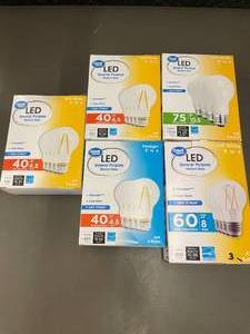 lot 36 image: Great Value LED General Purpose Bulbs Assorted Lot - 5 Packs