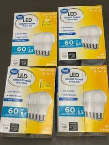 lot 46 image: Lot of 5 Packs of Great Value LED General Purpose Bulbs