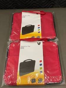 lot 152 image: V7 Red Attach Cases for iPad - Lot of 2