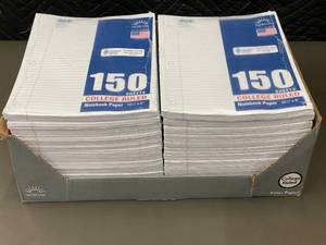 lot 94 image: Lot of Norcom College Ruled Notebook Paper - 150 Sheets Each