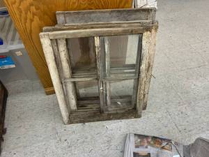 lot 329 image: Vintage Barn Windows with Extra Glass