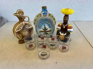 lot 360 image: Decanters & MN Twins Phillips 76 Glasses