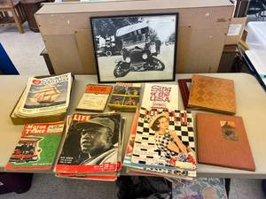 lot 390 image: Vintage Magazines & Artwork