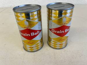 lot 419 image: Grain Belt Beer Can Banks