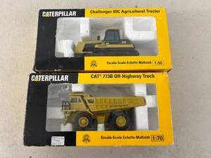 lot 433 image: Caterpillar Off-Highway Truck & Challenger 65C Agricultural Tractor