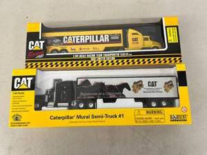 lot 434 image: Caterpillar Mural Semi-Truck #1 & Racing Team Transporter