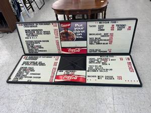 lot 517 image: Coca-Cola Menu Boards