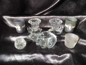 Glass Candle Holders