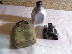 Canteen and Binoculars