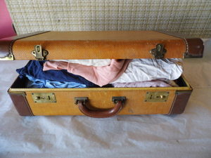 Vintage Mens & Womens Clothing in a Vintage Suitcase