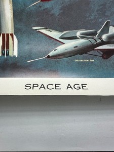 lot 39 image: Vintage 1959 Space Age poster 