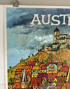 lot 33 image: Vintage Mid Century 1950s-60s AUSTRIA Travel Poster 