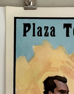 lot 27 image: VINTAGE Plaza De TOROS poster April 1947 - SEVILLA