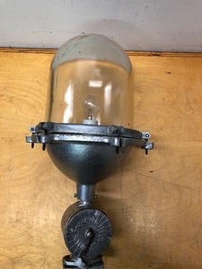 lot 51 image: Large Old Vintage Russian Industrial Light