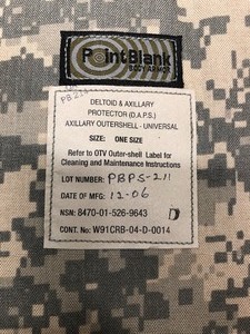 lot 57 image: Like-New or Brand New Military Style Camo Gear Body Armor etc