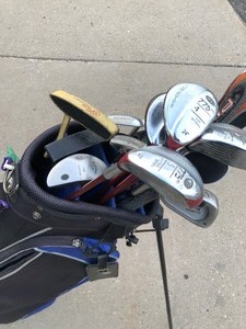 lot 62 image: Nice Set of Mens Right Handed WISHON etc Golf Clubs
