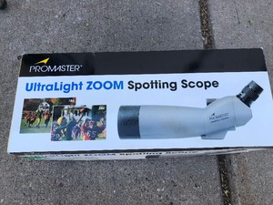 lot 70 image: PROMASTER Ultra Light Zoom Spotting Scope wTripod