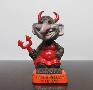 lot 197 image: Vintage Berries Devil Troll Bobblehead Nodder
