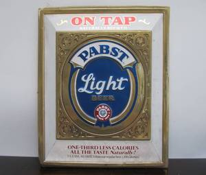 lot 97 image: Vintage PABST Light Advertising Beer Sign