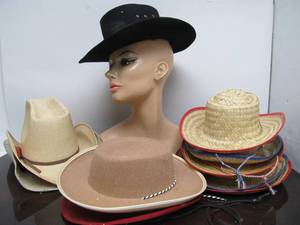 lot 105 image: Large Group of Vintage Child or Youth Size Cowboy etc Hats