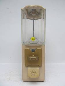 lot 212 image: Working Vintage 25 Cent Coin-Op Vending Machine
