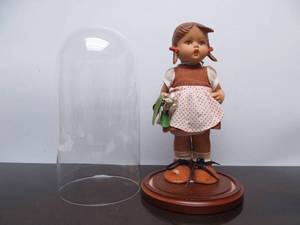 lot 218 image: Larger Very Early HUMMELGOEBEL Doll wDisplay Case