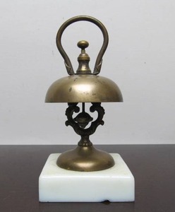 lot 219 image: Original Antique Victorian 19th Century Hotel Lobby Bell