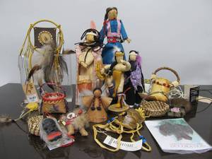 lot 33 image: Group of Mostly New wTags Handmade Native American Items
