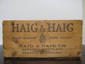 lot 75 image: Antique HAIG & HAIG Scotch Whiskey Advertising Crate