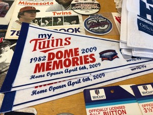 lot 318 image: Large Group of MN TWINS Memorabilia Tickets Posters Baseballs etc