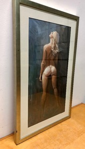 lot 309 image: Original AcrylicCasein on Board Nude Portrait Painting #9 by Renowned Illustration Artist John Berkey (1932-2008)