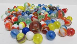 lot 258 image: Estate Lot of Vintage Marbles