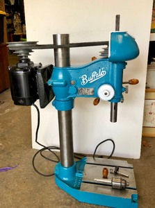 lot 2 image: Awesome Restored Antique BUFFALO Drill Press