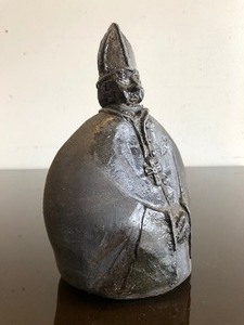 lot 349 image: Very Cool Signed Vintage Handmade Art Pottery Bishop DecanterBottle