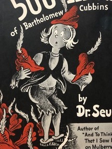 lot 369 image: Very Nice Old Vintage 1938 DR. SEUSS Hardcover Book - The 500 Hats of Bartholomew Cubbins