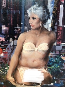 lot 301 image: Original AcrylicCasein on Board Nude Portrait Painting #1 by Renowned Illustration Artist John Berkey (1932-2008)