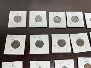 lot 354 image: Lot of Antique Indian Head Pennies - Consecutive Run from 1886-1908 #2