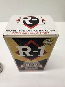 lot 259 image: R-1 Limited Black Stripe Edition Robot Toy by Rocket USA