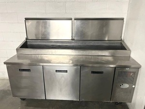 Randell Commercial Grade 83 Stainless Steel Pizza Food Prep Table (Model 8383N-290) in Good Working Condition ($13,000 MSRP) - RESERVE REMOVED