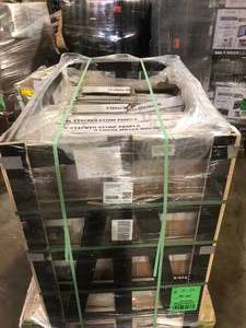 MSI Arctic White Splitface Ledger Panel 9 in. x 24 in. Quartzite Wall Tile (4.5 sq. ft.Case) Some Pieces Damaged  Customer Returns See Pictures