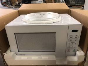 Vissani 1.1 cu. ft. Countertop Microwave Oven in White  Customer Returns See Pictures