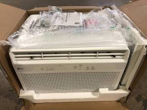 LG 6,000 BTU 115-Volt Window Air Conditioner Cools 250 sq. ft with Remote in White   Customer Returns See Pictures
