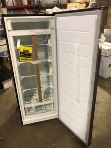 Vissani 7 cu. ft. Convertible Upright FreezerRefrigerator in Stainless Steel Garage Ready Slight Damage on Bottom   Customer Returns See Pictures