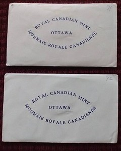 1971 & 1972 Canadian Uncirculated Sets