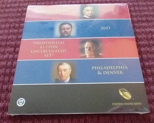 2013 Presidential Dollar Uncirculated Coin Set - 8 Coins