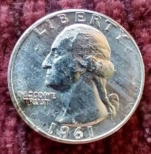 Nice AUUNC 90% Silver 1961 Quarter